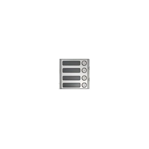 Modul Sinthesi Steel mit 4 Ruftasten ohne Sprechgrill