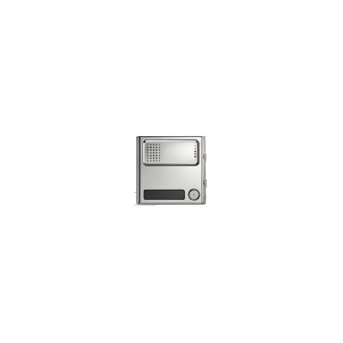 Modul Sinthesi Steel mit Sprechgrill und 1 Taste